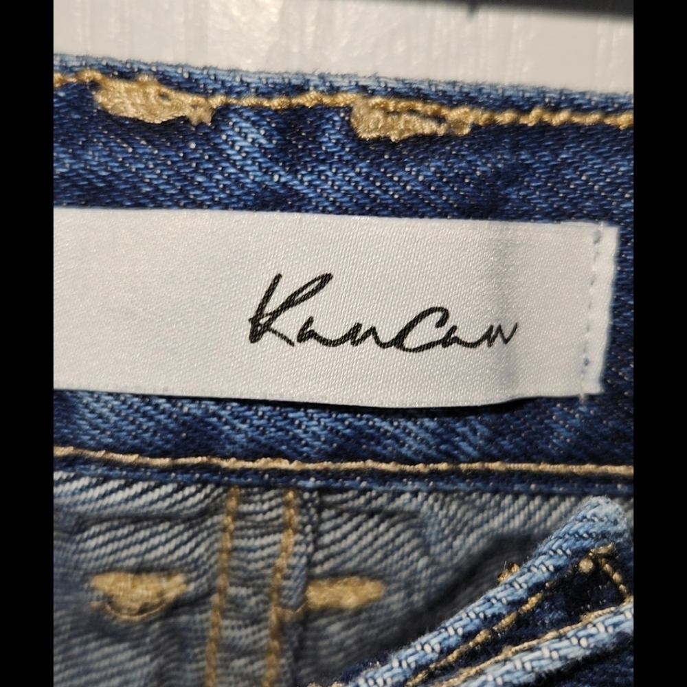 KanCan Mid Rise Raw Hem Distressed Jeans 5/26 - Picture 3 of 4